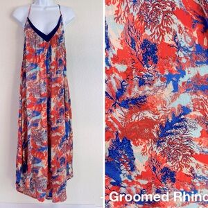 Roxy Crinkle Cotton T Back Beach Dress Size M